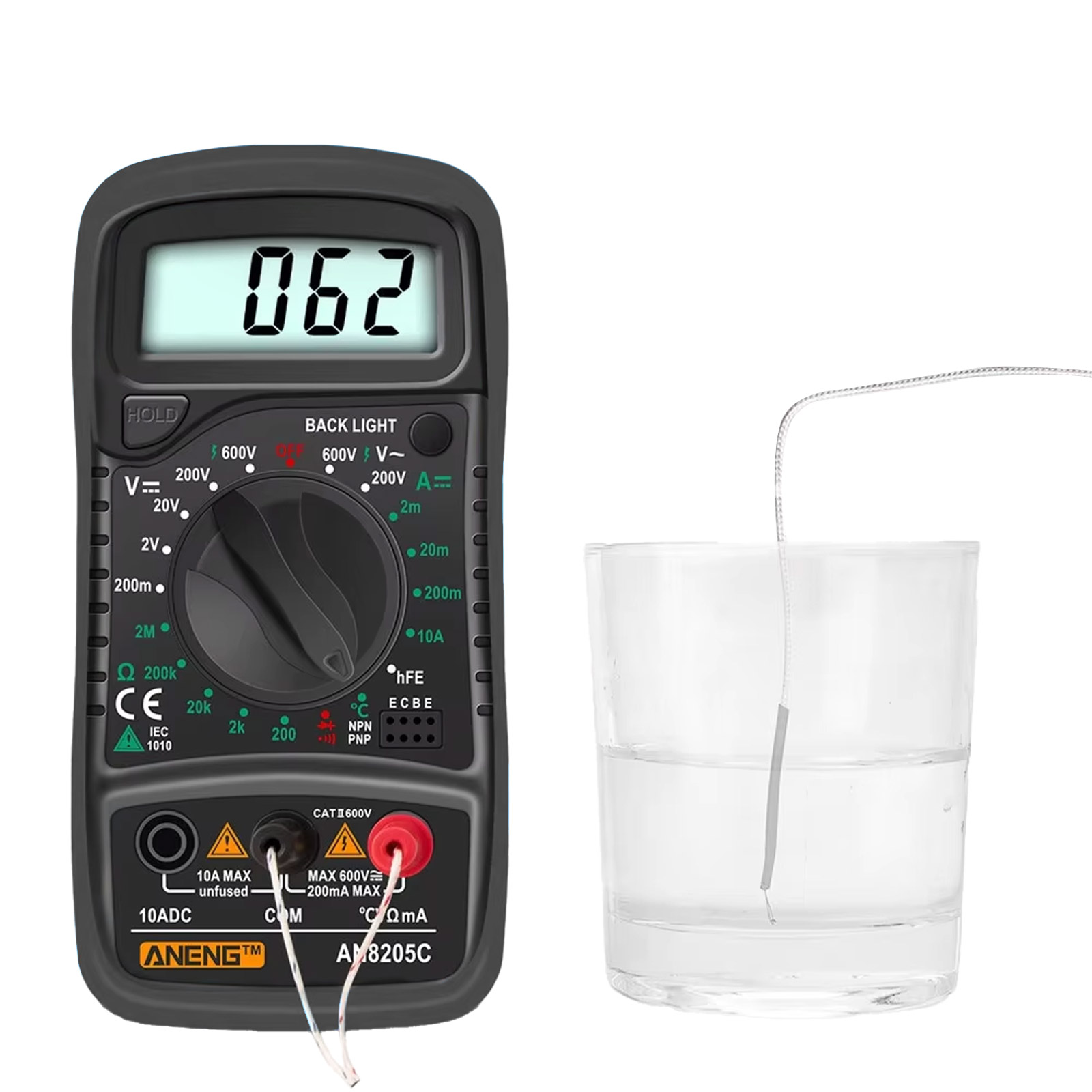 ANENG AN8205C Multimètre numérique avec thermomètre – Image 2