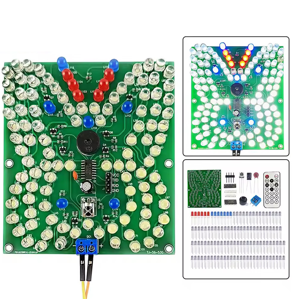 Kit papillon LED avec télécommande et contrôle musical – Image 2