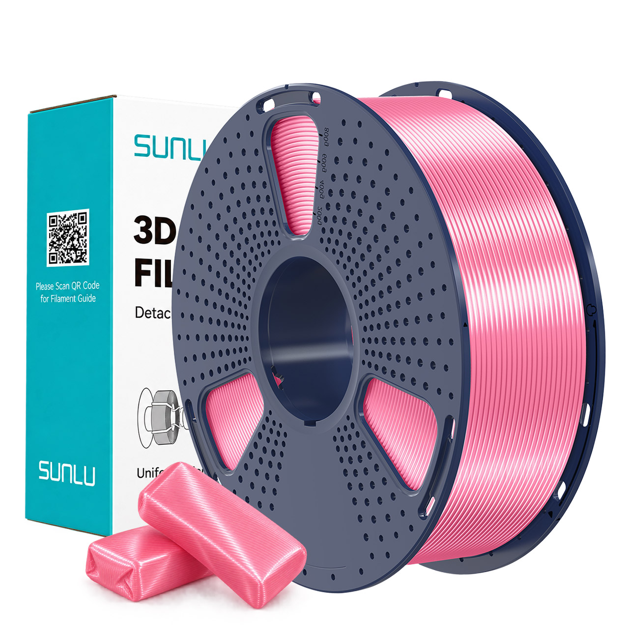 Filament Sunlu Silk PLA+ Rose 1,75 mm 1 kg
