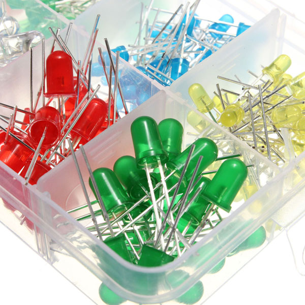 300 LEDs colorées 5 mm 3 mm triées dans une boîte en plastique – Image 6