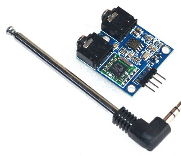 Module radio TEA5767 avec carte de connexion et antenne