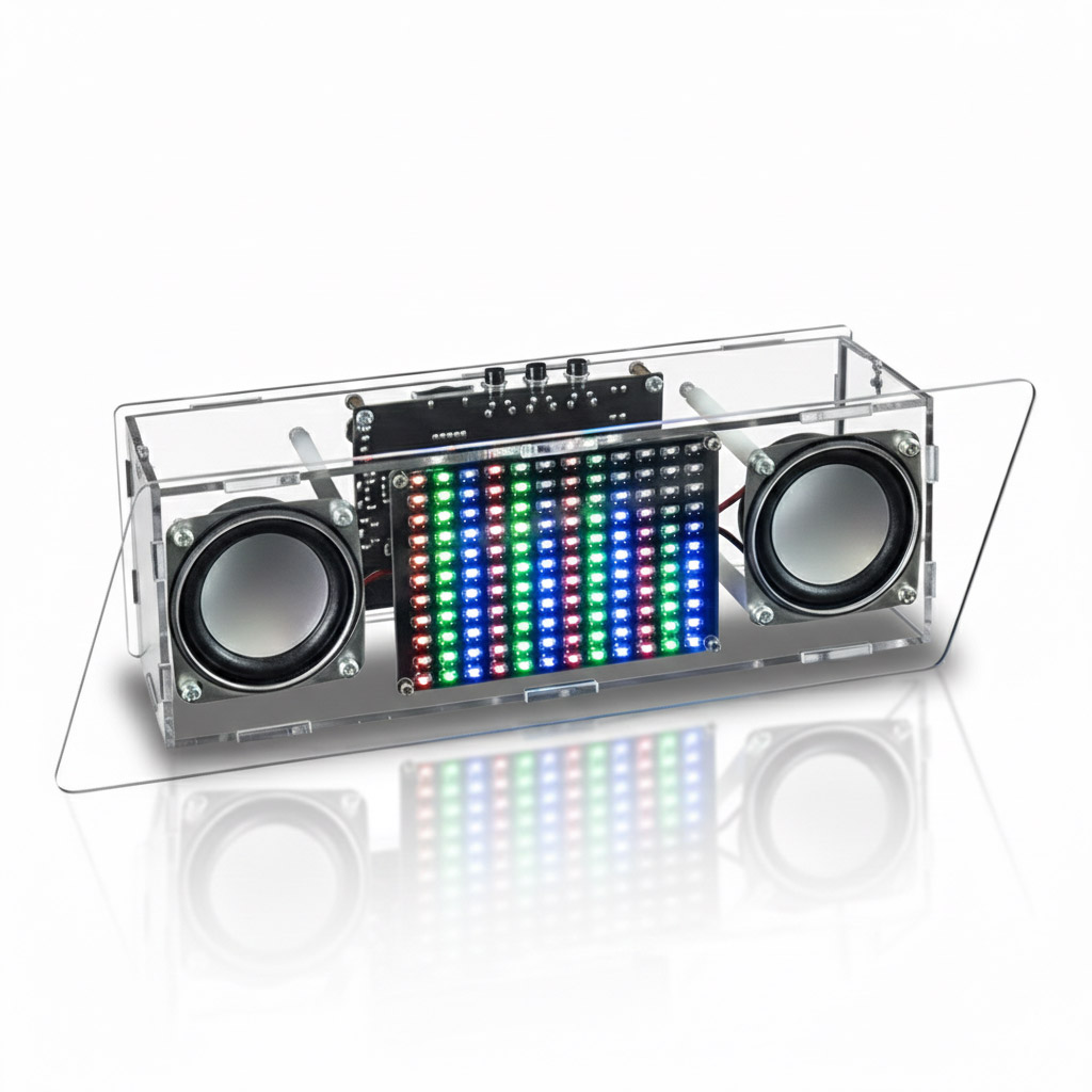 Kit DIY enceintes stéréo Bluetooth avec spectre musical