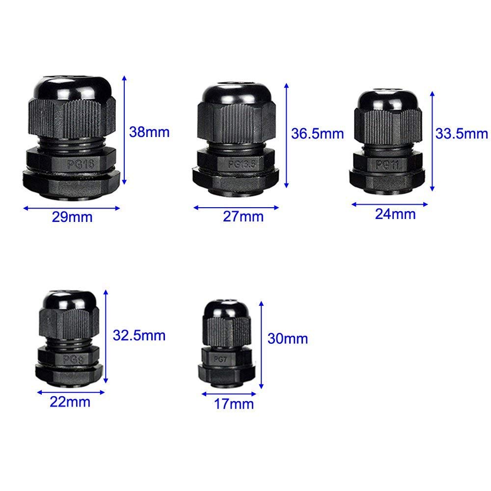 10x Passe-câble PG9 étanche IP68 – Image 3