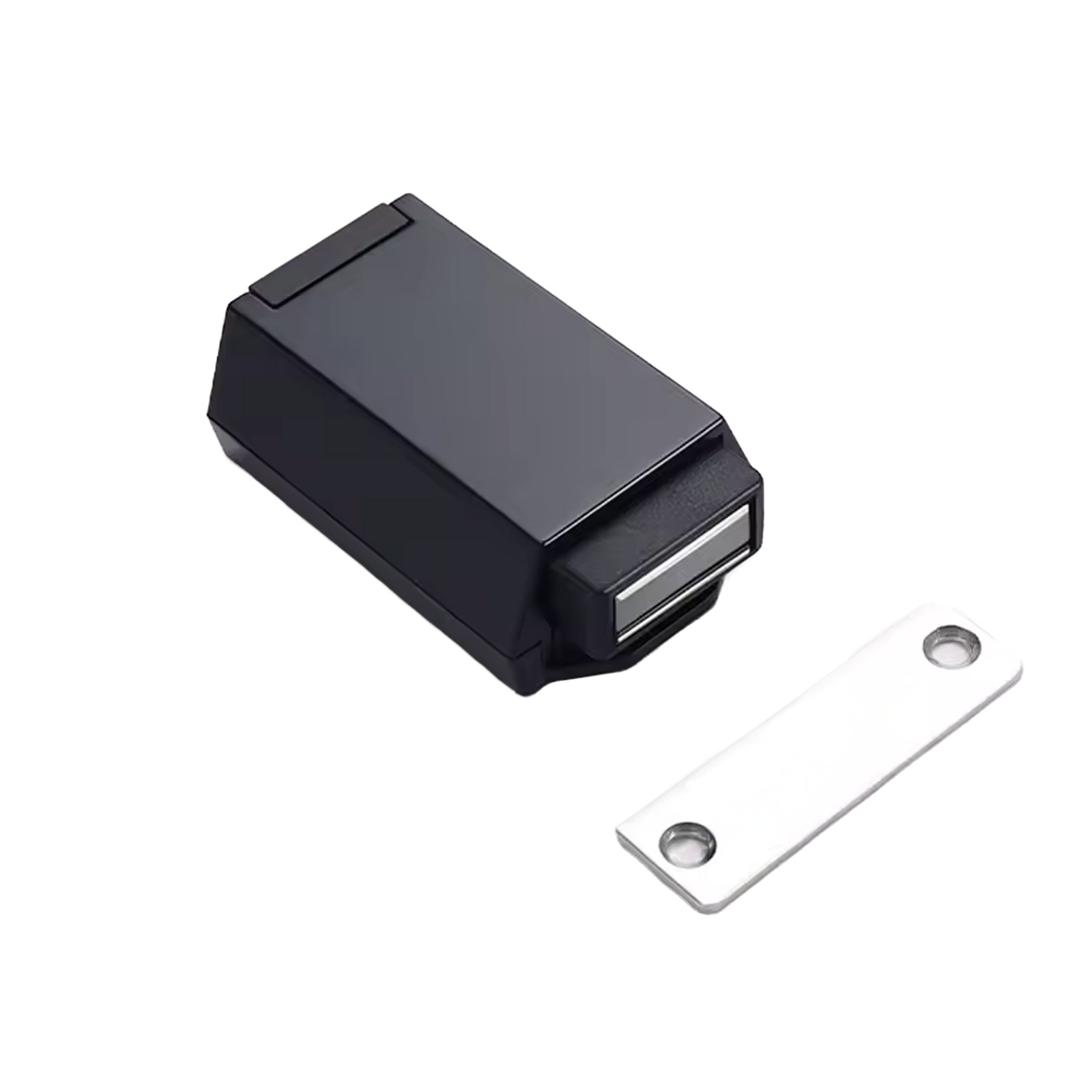 Ouvre-porte Push-to-Open Noir – Ouvre-porte magnétique à pression pour portes jusqu'à 125 kg