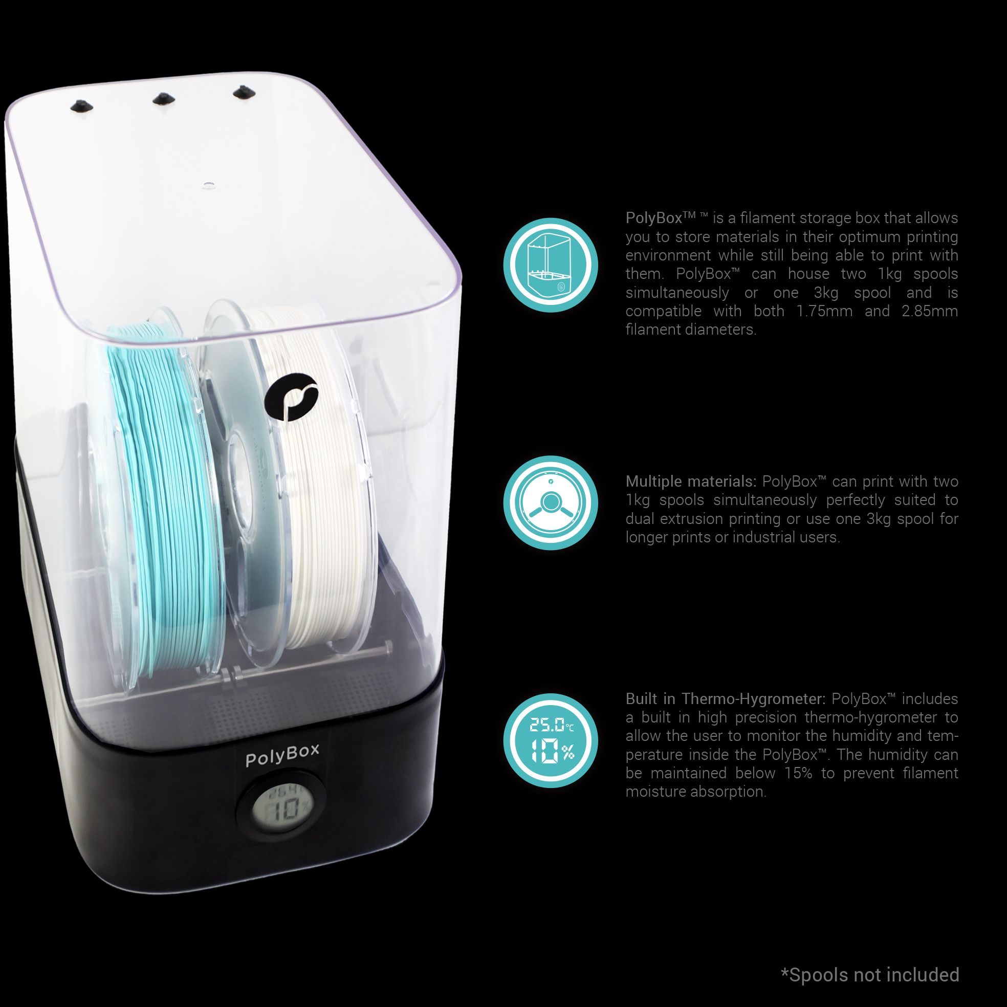 Polymaker PolyBox™ Edition Ⅱ Boîte de stockage de filament – Image 4