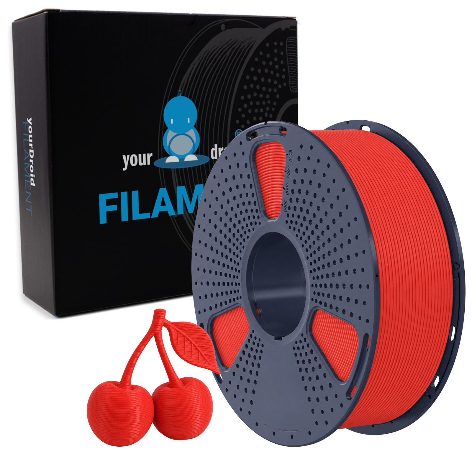 Filament PLA yourDroid Rouge Mat 1,75 mm 1 kg