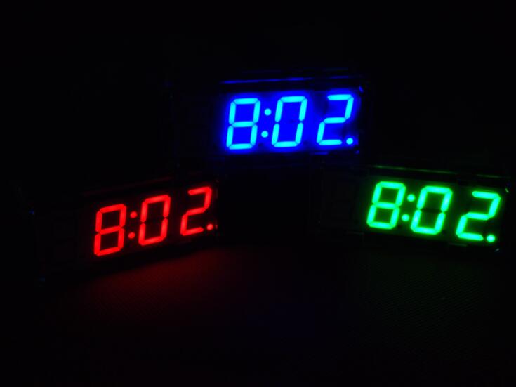 Kit horloge électronique avec affichage 4 bits rouge – Image 4