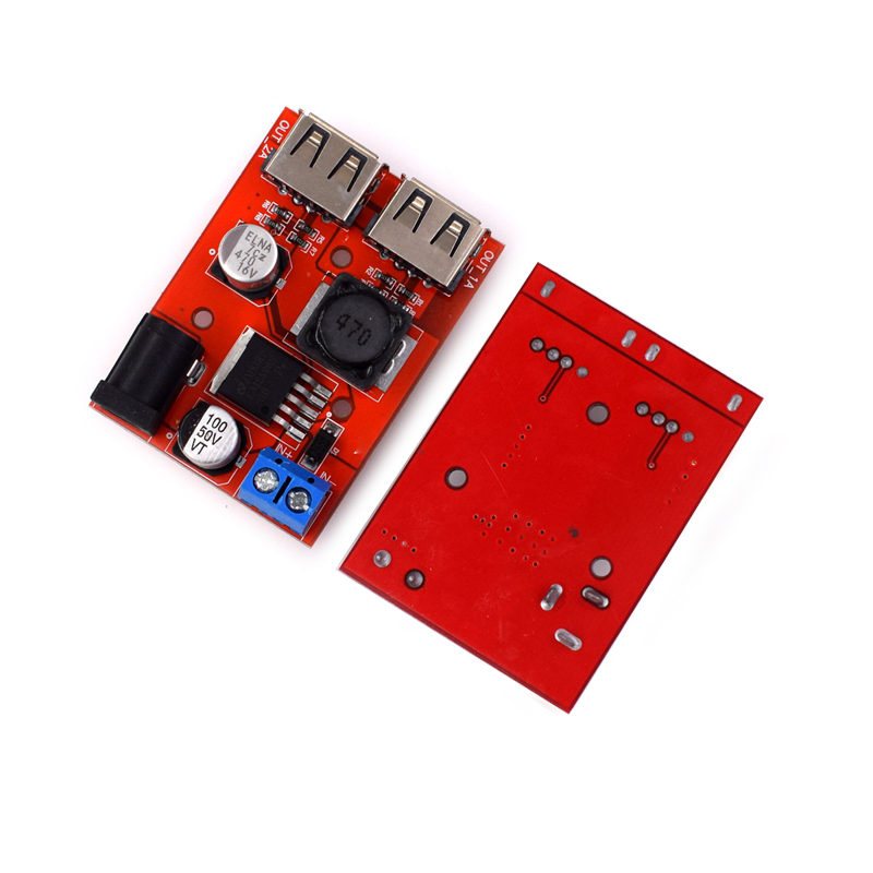 Module convertisseur de tension LM2596 Step-Down DC 9-36V vers 5V 3A Dual USB – Image 3