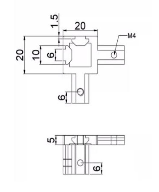 Connecteur d'angle intérieur pour profilés aluminium V-Slot 2020 – Image 3