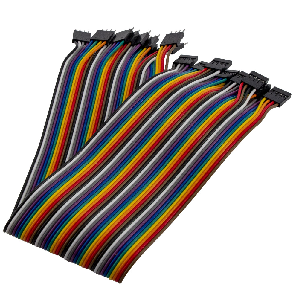 10x câble Dupont 4 broches femelle-mâle 30 cm
