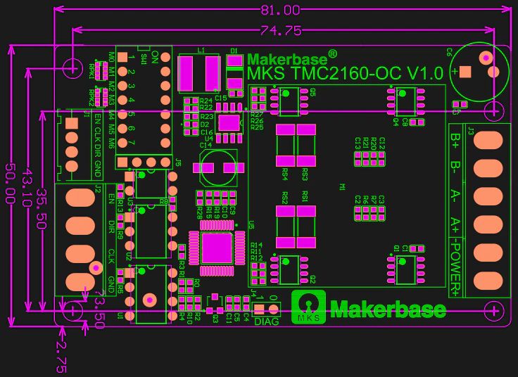 Pilote de moteur pas à pas MKS TMC2160-OC 4,33A – Image 4