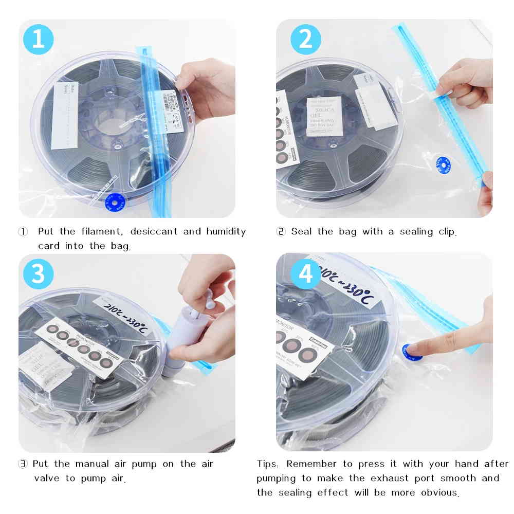 10 sachets pour filament avec pompe à air – Image 3