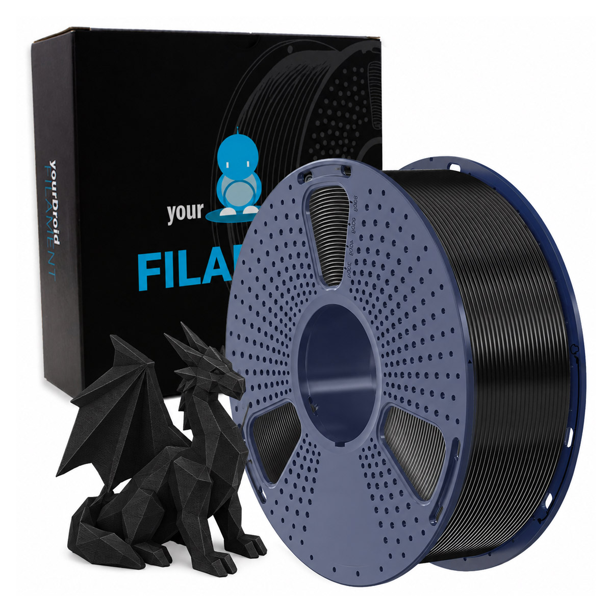 Filament PETG yourDroid Noir 1.75mm 1kg
