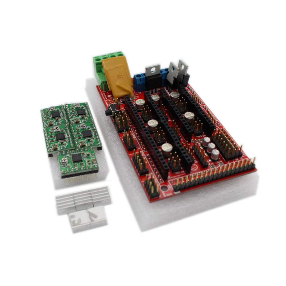 Kit RAMPS 1.4 + 5x A4988 pilotes de moteurs pas à pas