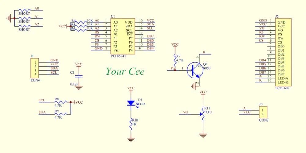 Module de connexion I2C/TWI pour écran LCD 1602 – Image 3