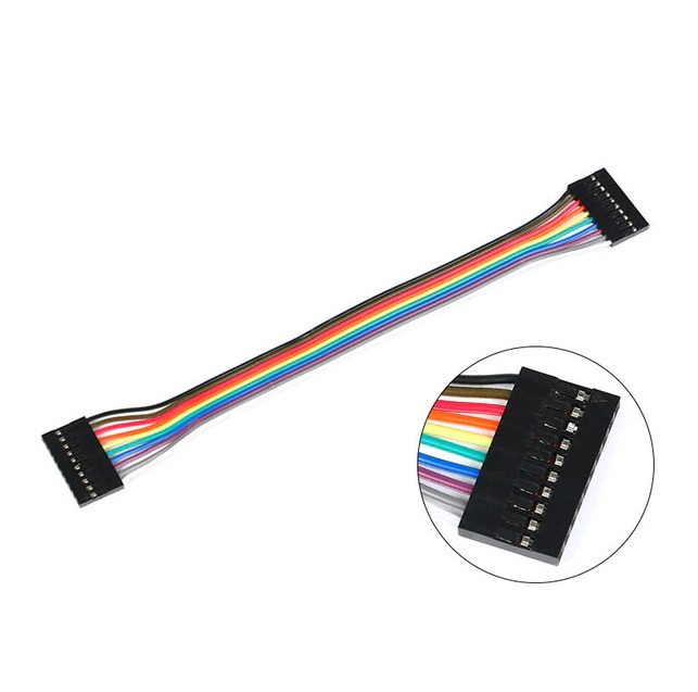 Câble Dupont 12 broches 2,54 mm femelle-femelle 20 cm