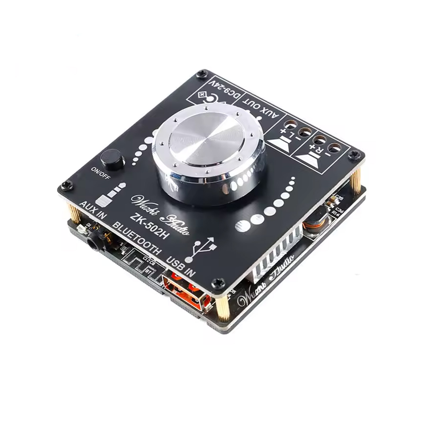 Module amplificateur ZK-502H Bluetooth 5.0 HIFI stéréo 2x50W TPA3116D2 AUX USB