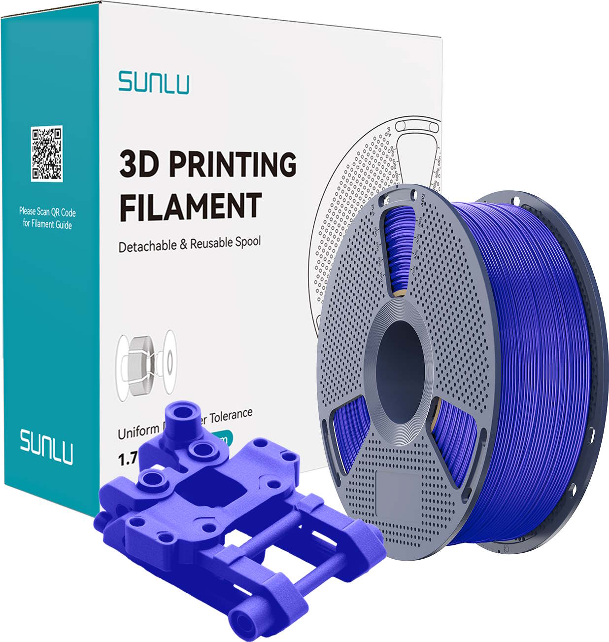 Filament ABS Sunlu Klein Blue 1,75 mm 1 kg – Image 3