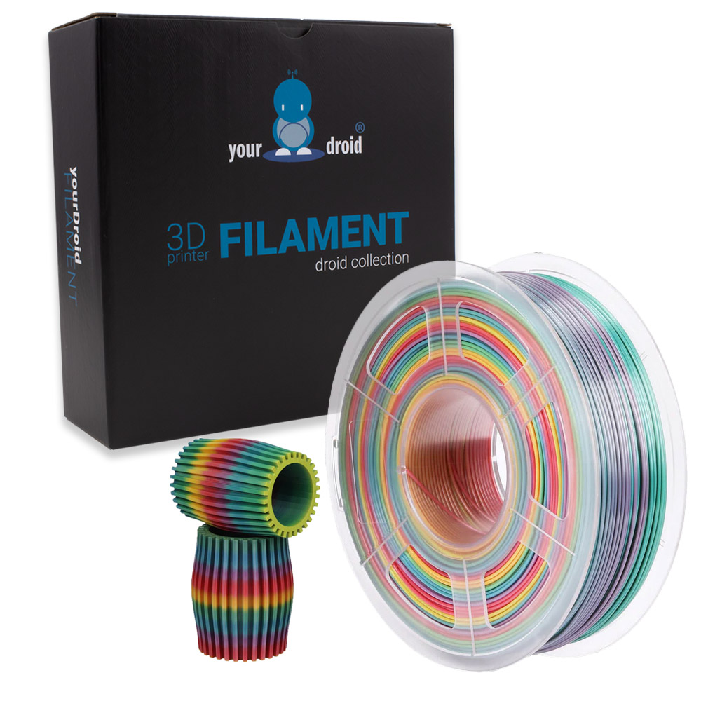 Filament PLA yourDroid Arc-en-ciel 1,75 mm 1 kg