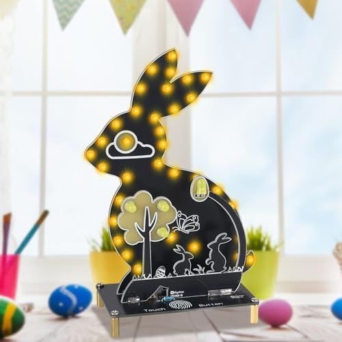 Kit lapin de Pâques veilleuse avec commande tactile à souder – Image 6