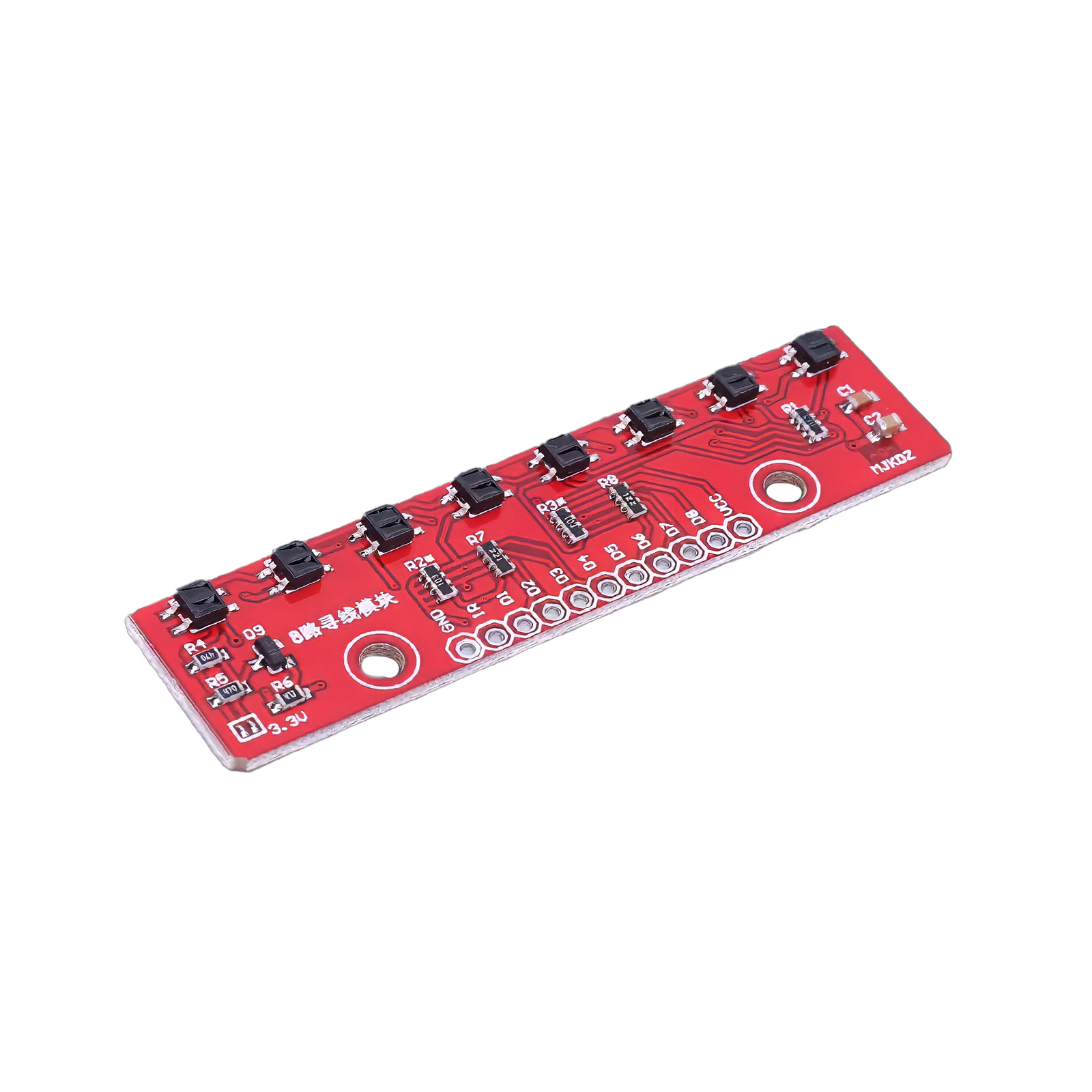 Capteur infrarouge suiveur de ligne 8 canaux 3,3 V-5V