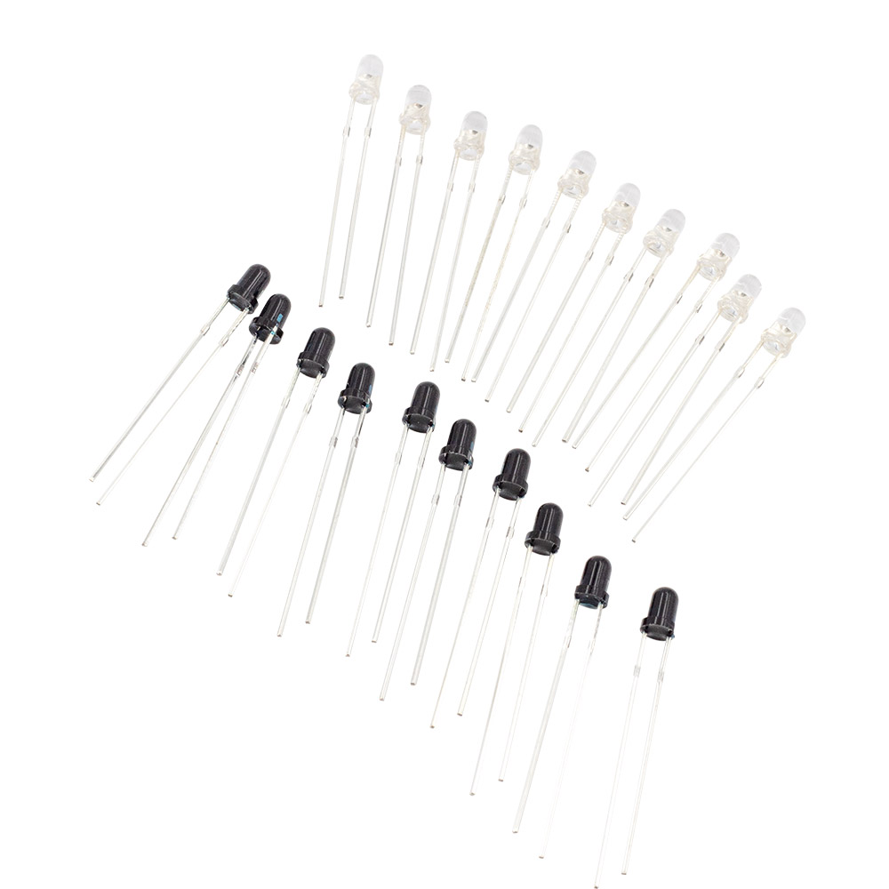 10 paires de LED IR 3 mm 940 nm émetteur + récepteur infrarouge – Image 2
