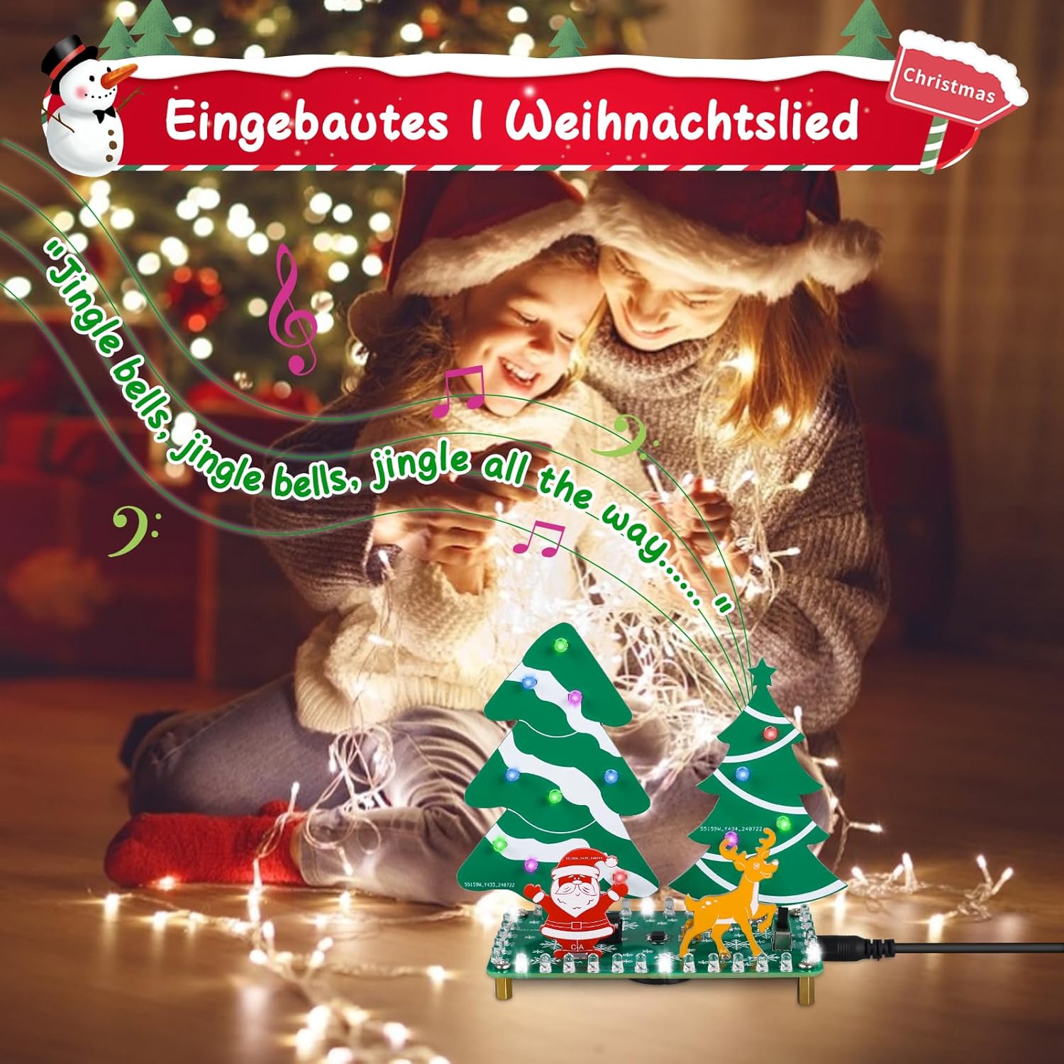 Kit sapin de Noël LED avec musique - Mini forêt de Noël – Image 6