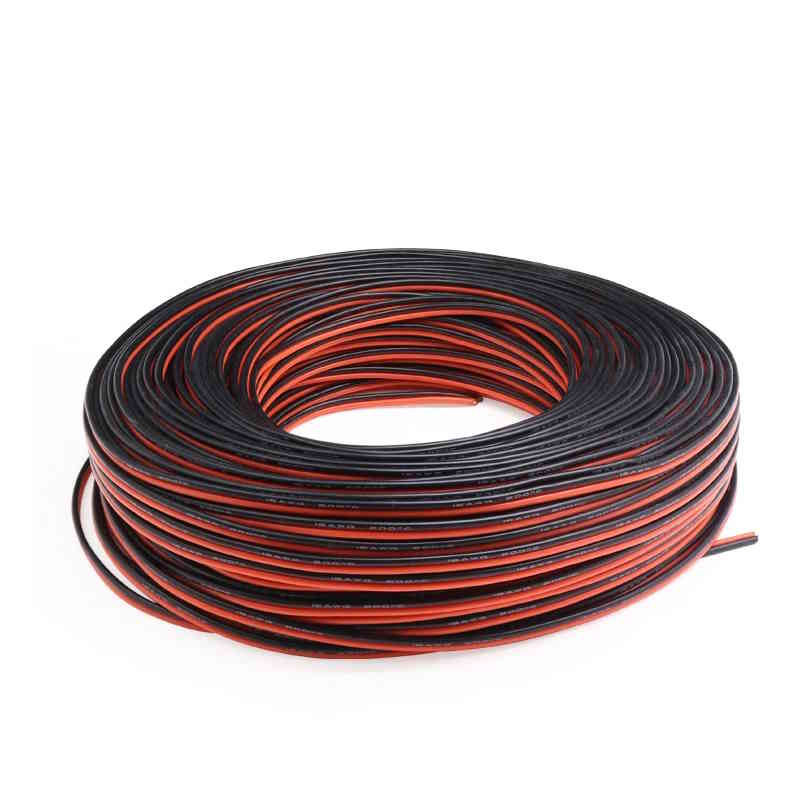 Câble silicone 10 AWG flexible 1 mètre Noir+Rouge