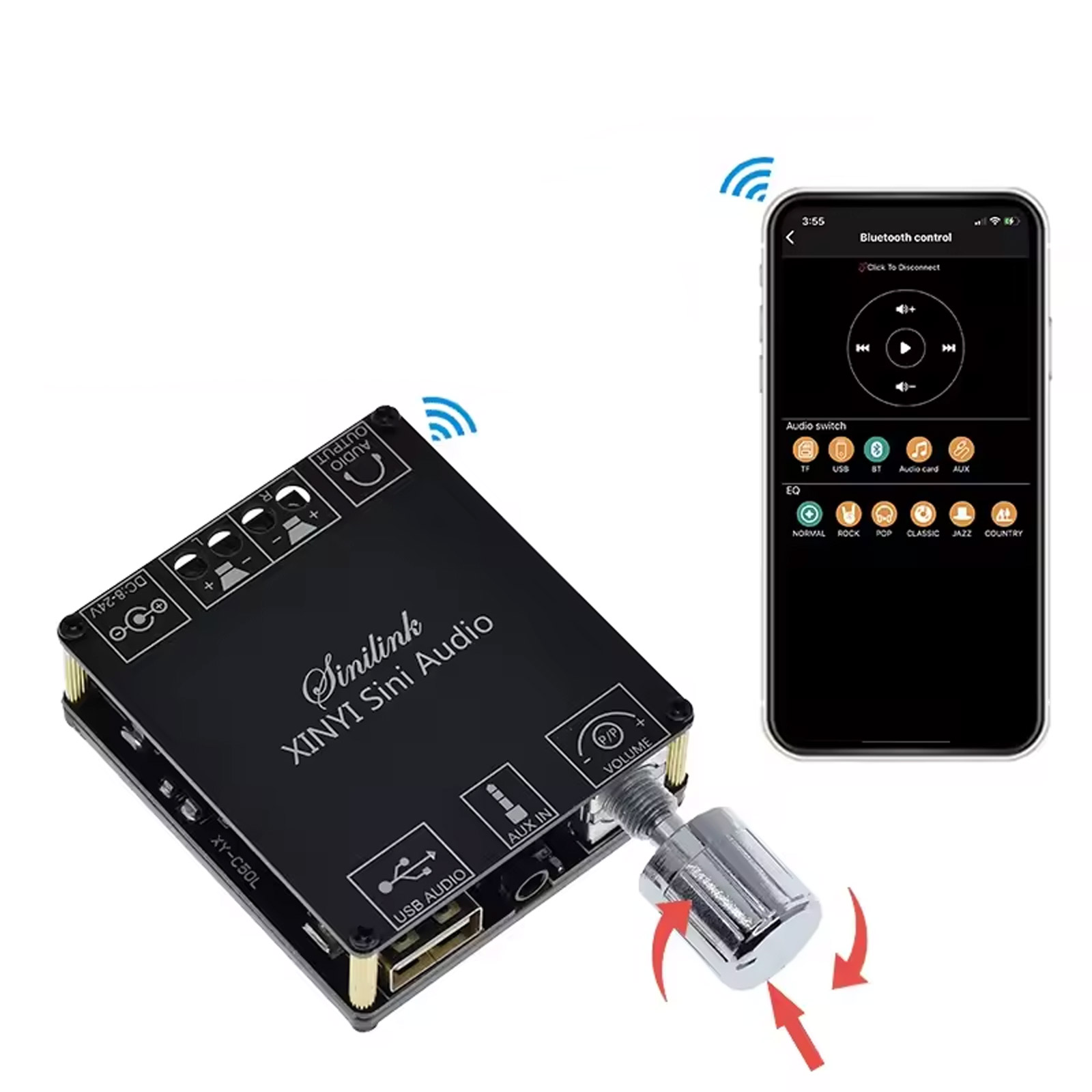 Module amplificateur audio Bluetooth 5.0 2×50W XY-C50L avec TPA3116 – Image 4