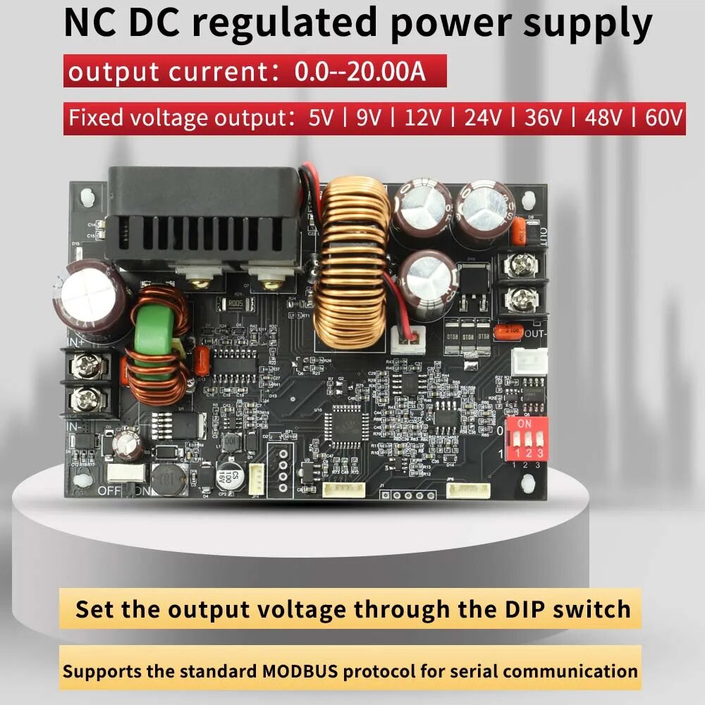 Régulateur de tension avec écran DC 6-70V vers 0-60V 20A 1200W CNC XY6020L – Image 4