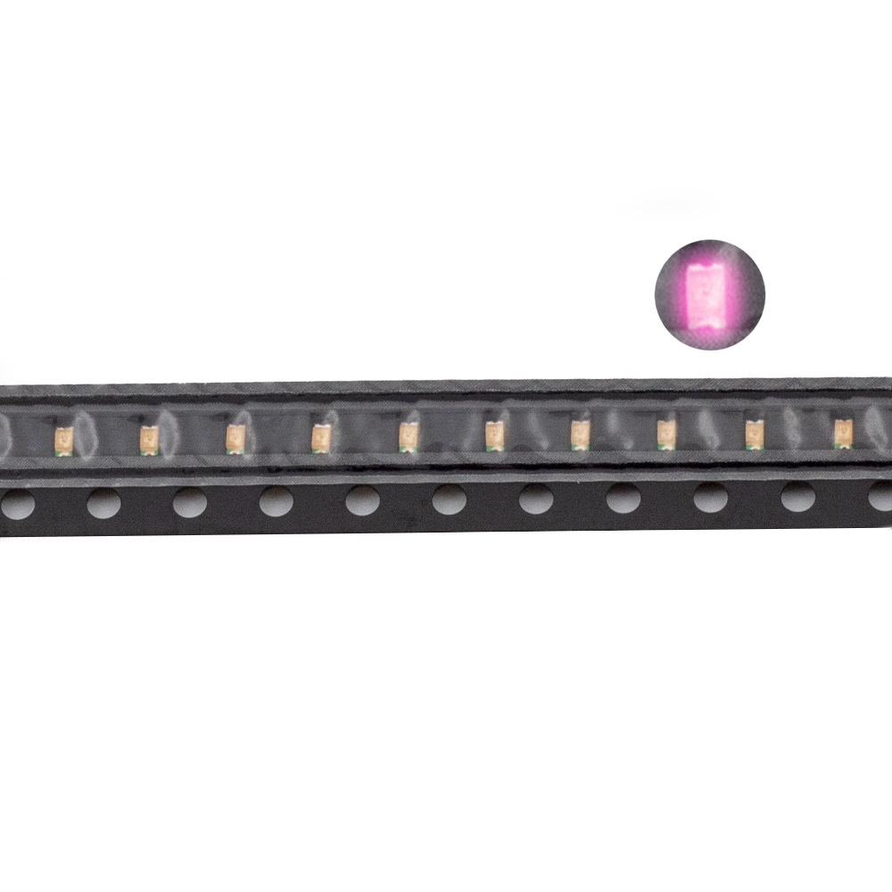 100 LEDs CMS 0603 rose