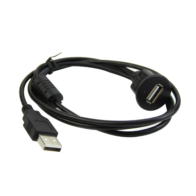 USB 2.0 connecteur mâle type A vers prise femelle type A pour montage en panneau 100 cm – Image 3