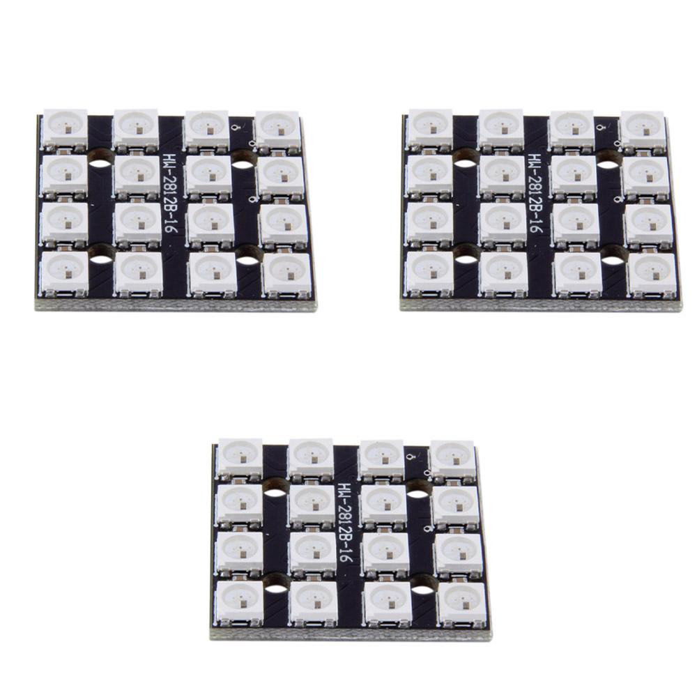 3x module LED RGB 4x4 WS2812B similaire Neopixel