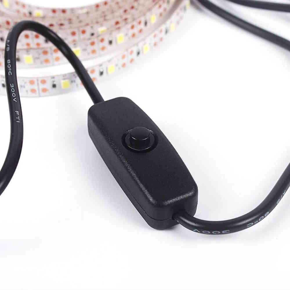 Bande LED 2 m blanc chaud avec interrupteur 5V USB – Image 3