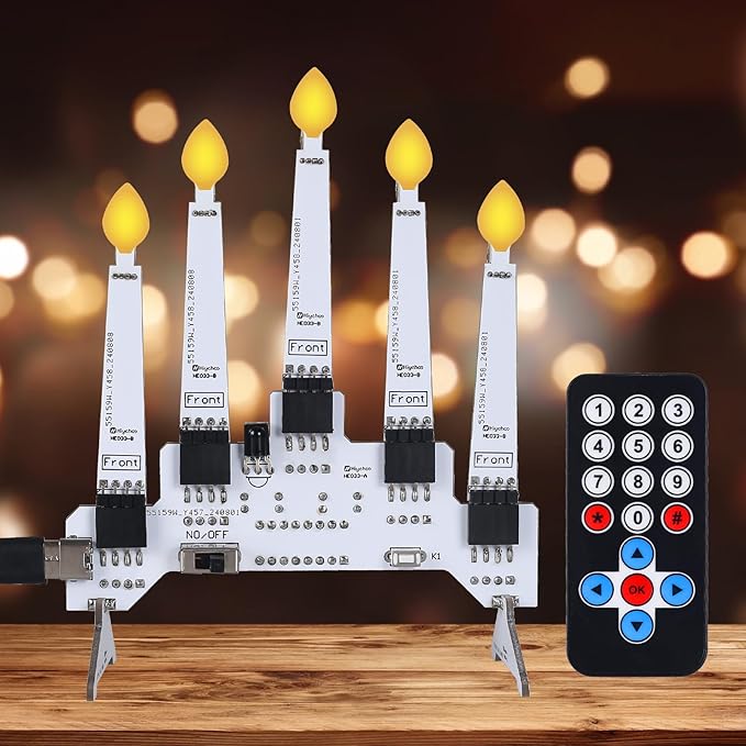 Kit de bougies LED électroniques avec télécommande – 10 modes lumineux