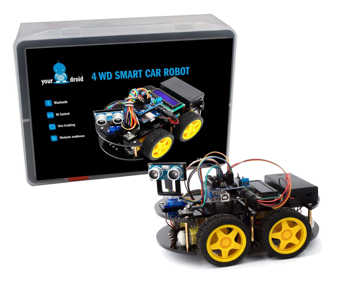yourDroid uno R3 4WD Smart Car kit robotique