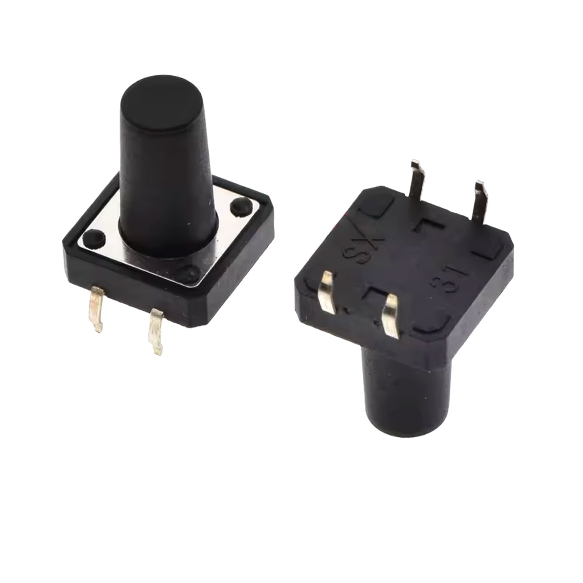 10x Boutons tactiles 12×12×15 mm THT pour Arduino, Raspberry Pi et prototypage – Image 2