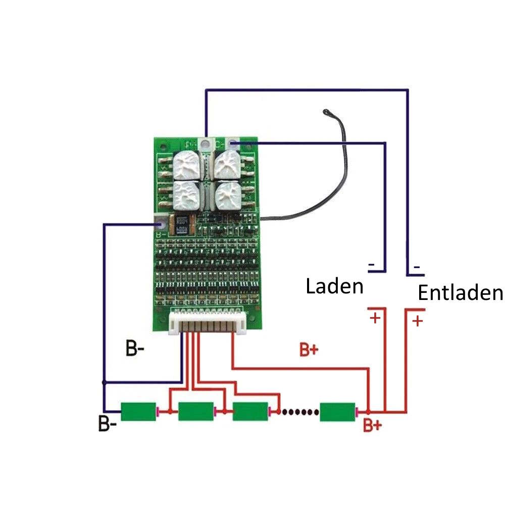 Carte BMS 13S 35A 48V Li-Ion 18650 de protection de batterie – Image 5