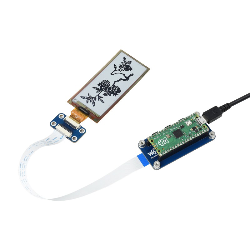 Waveshare 2,9" module d'affichage E-Paper flexible pour Raspberry Pi Pico – Image 5