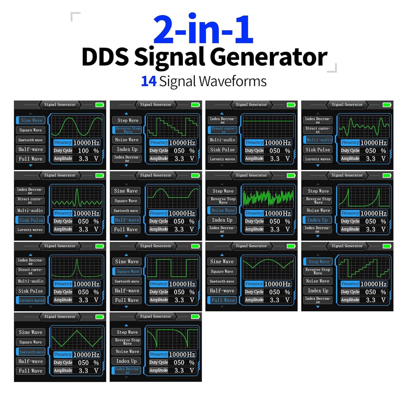 FNIRSI DSO-153 Mini-oscilloscope avec générateur de signaux – 1 MHz de bande passante, 5 MS/s, écran 2,4" – Image 7