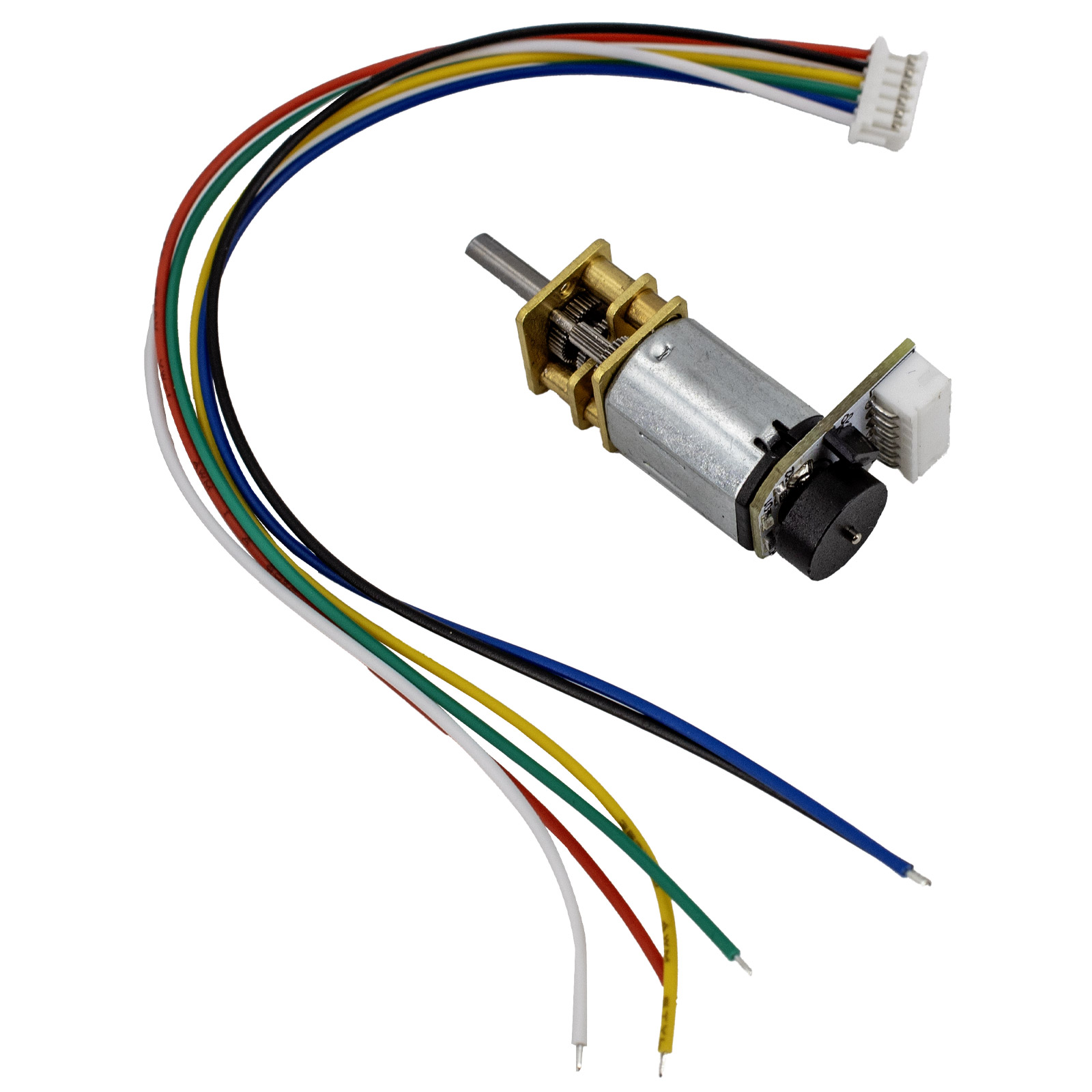 Mini moteur CC à engrenages N20 6V avec capteur à effet Hall et encodeur 250 RPM – Image 2