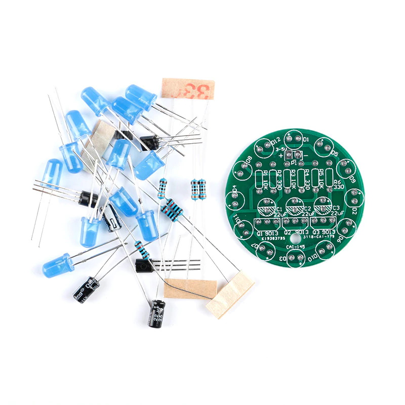 Kit chenillard LED à souder (Bleu) – Image 2