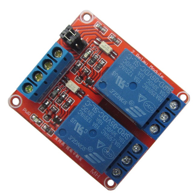Module relais 2 canaux 5V déclencheur High / Low Level réglable – Image 2
