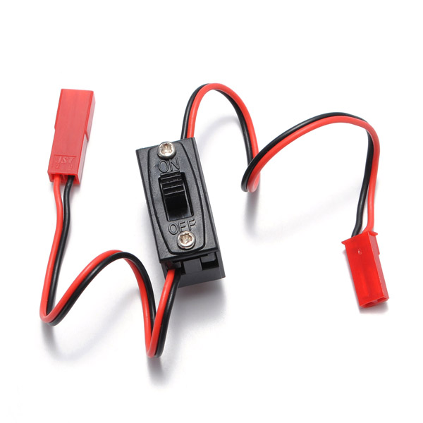 Interrupteur marche/arrêt avec connecteurs JST mâle/femelle pour batteries LiPo RC