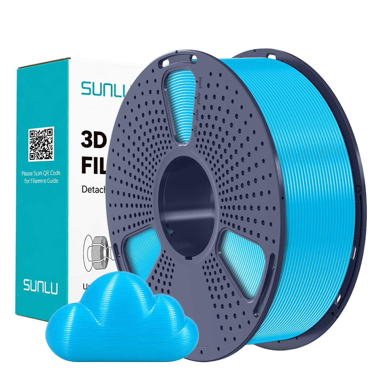 Filament PLA Sunlu Sky Blue (Macaron) 1,75 mm 1 kg