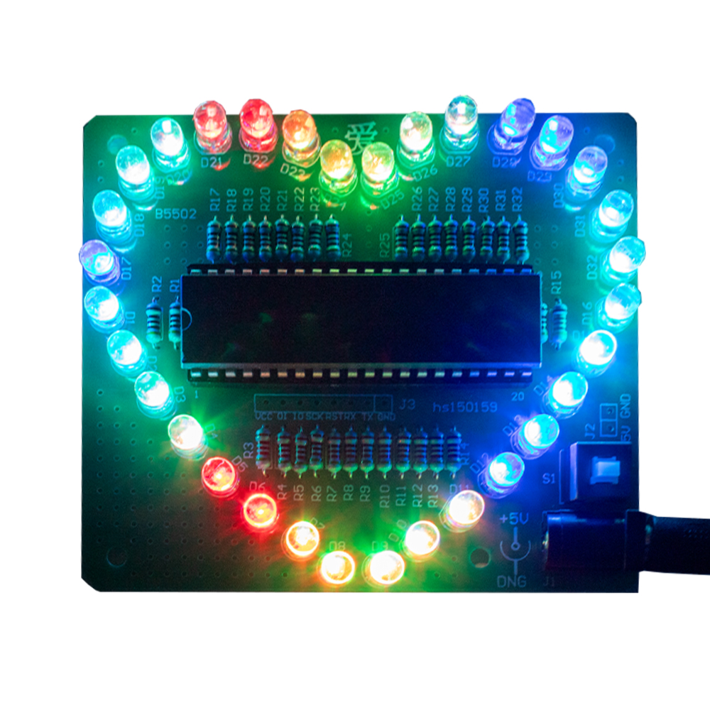 Kit Cœur LED multicolore