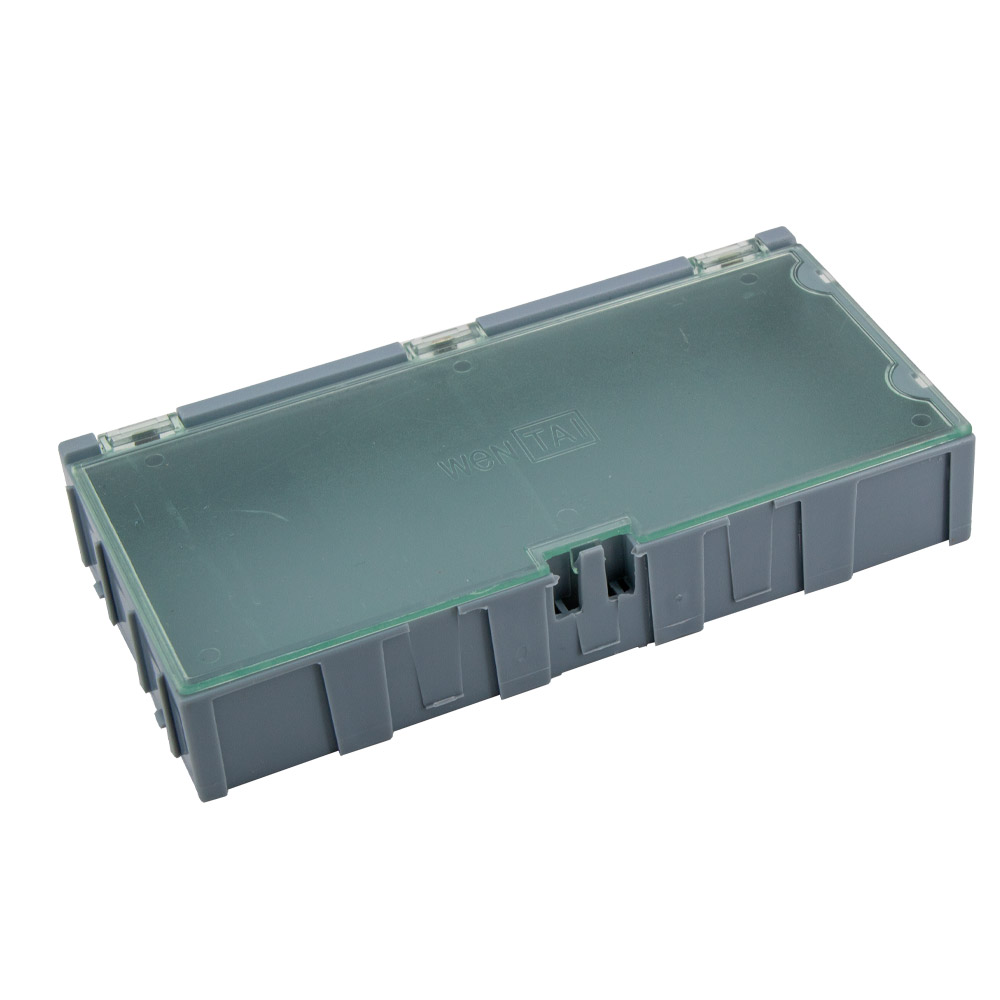 1x Boîte conteneur vide Box 4 pour composants CMS - bleu