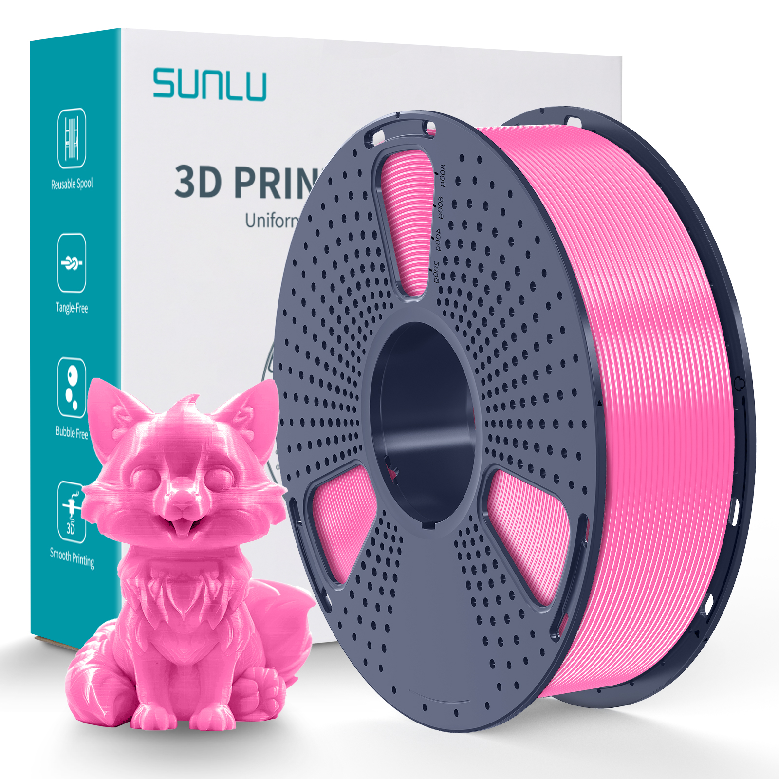 Filament PETG Sunlu Rose 1,75 mm 1 kg