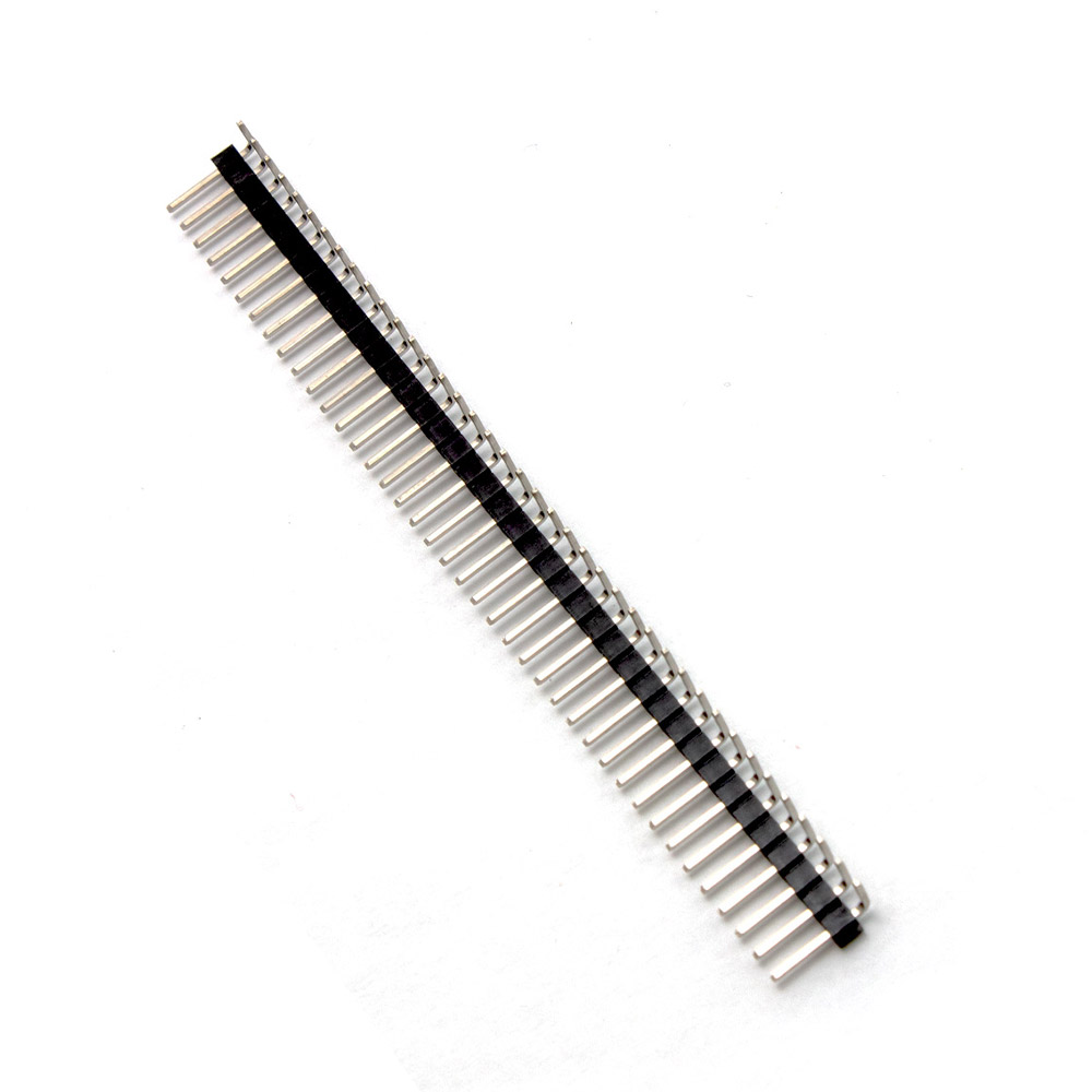 10x barrette mâle 40 broches 2,54 mm à une rangée, coudée