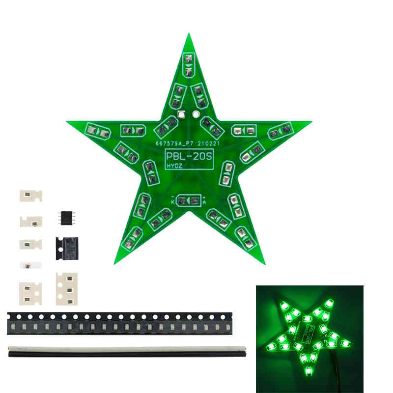 Kit Étoile LED clignotante (vert) – Image 2